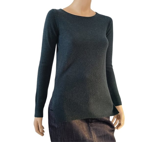 CLUB MONACO NWOT Teal Green Cashmere Sweater XS - Picture 2 of 5